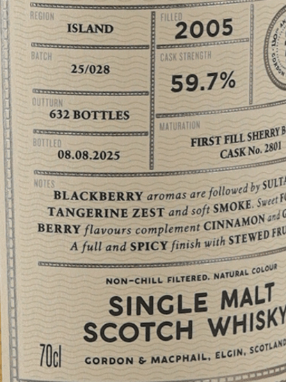 Connoisseur's Choice Cask Strength Highland Park 20 Year Old 2005 - Bottle Of Japan