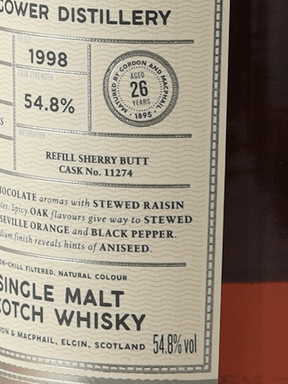 Connoisseur's Choice Cask Strength Inchgower 26 Year Old 1998 - Bottle Of Japan