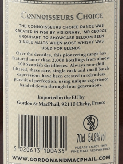 Connoisseur's Choice Cask Strength Inchgower 26 Year Old 1998 - Bottle Of Japan