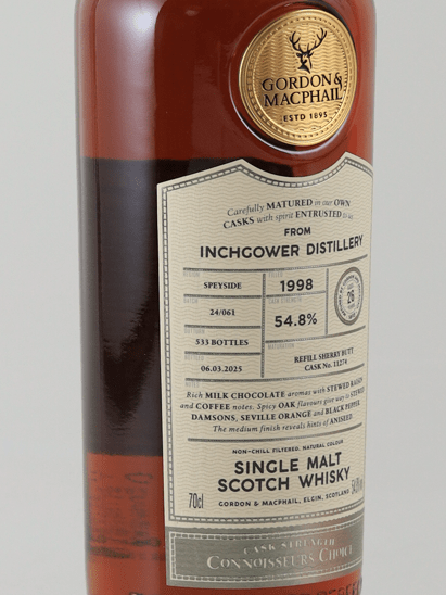Connoisseur's Choice Cask Strength Inchgower 26 Year Old 1998 - Bottle Of Japan