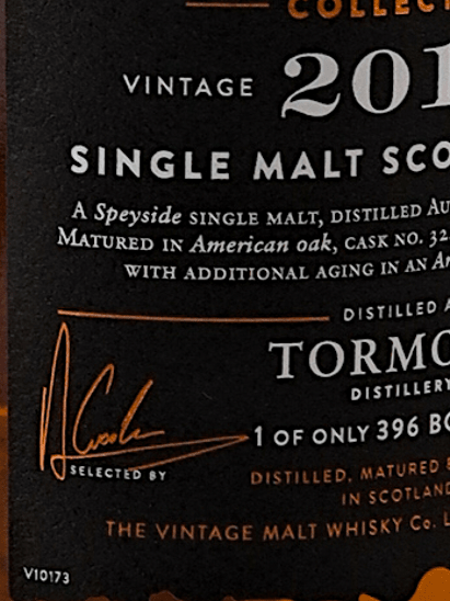 Cooper's Choice Golden Cut Collection Tormore 9 Year Old 2015 - Bottle Of Japan