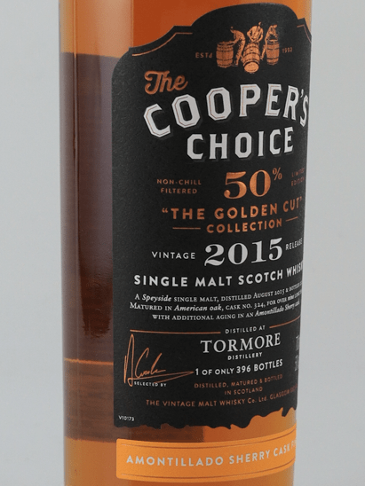 Cooper's Choice Golden Cut Collection Tormore 9 Year Old 2015 - Bottle Of Japan