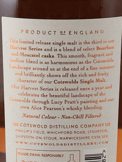 Cotswolds Harvest Series No.3 Amber Meadow - Bottle Of Japan