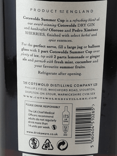Cotswolds Summer Cup - Bottle Of Japan