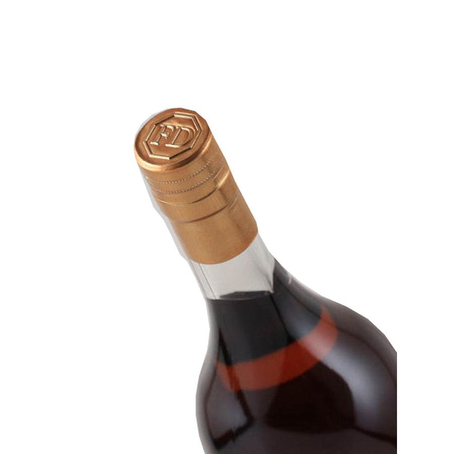 Darroze Les Grands Assemblages 30 Year Old Bas-Armagnac, angled gold cap with embossed emblem