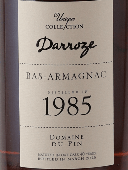 Darroze Pan 1985 - Bottle Of Japan