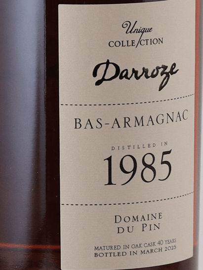 Darroze Pan 1985 - Bottle Of Japan