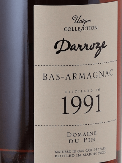 Darroze Pan 1991 - Bottle Of Japan