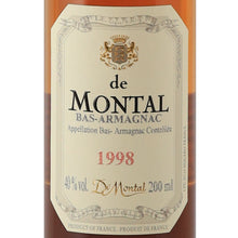 Load image into Gallery viewer, De Montal 1998/2025 Armagnac 200ml - front label