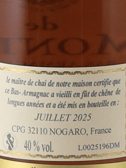 De Montal 2000/2025 200ml - Bottle Of Japan