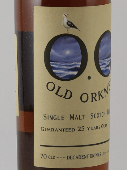 Decadant Drinks Old Orkney Malt 25 Year Old 1999 - Bottle Of Japan