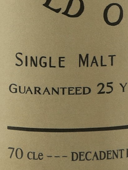 Decadant Drinks Old Orkney Malt 25 Year Old 1999 - Bottle Of Japan