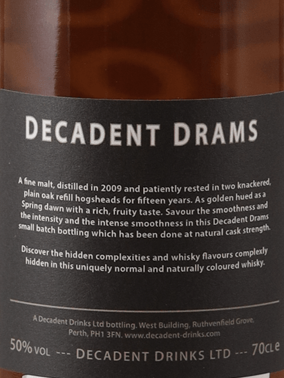 Decadant Drums Mannochmore 15 Year Old 2009 - Bottle Of Japan