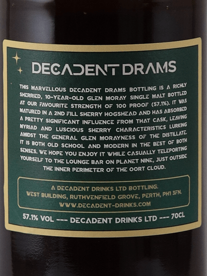 Decadent Drums Glen Moray 10 Year Old 2014 - Bottle Of Japan
