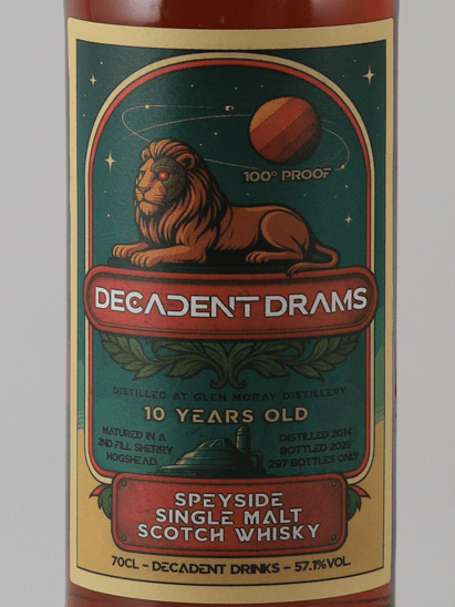 Decadent Drums Glen Moray 10 Year Old 2014 - Bottle Of Japan