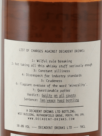 Decadent Drums Speyside 12 Year Old 2012 - Bottle Of Japan