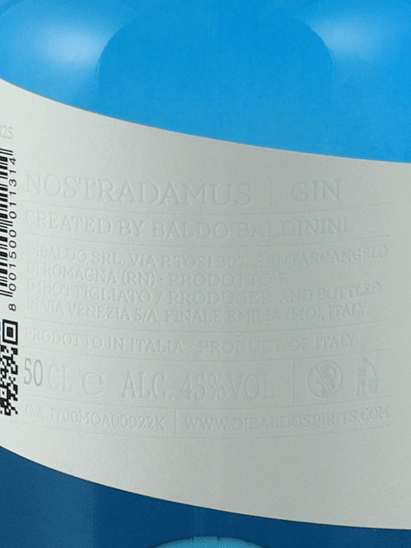 Dibaldo Nostradamus Gin - Bottle Of Japan