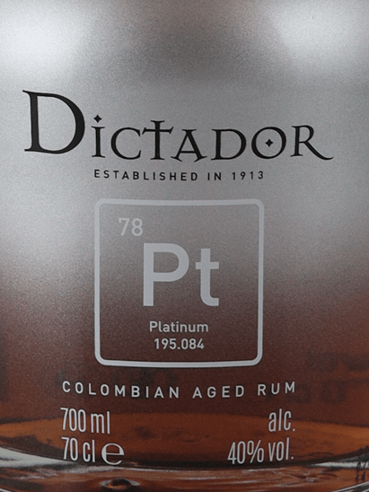 Dictador Platinum - Bottle Of Japan