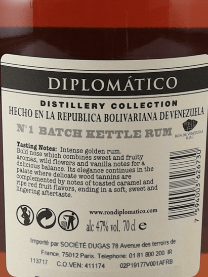 Diplomatico Distillery Collection No.1 Batch Kettle - Bottle Of Japan