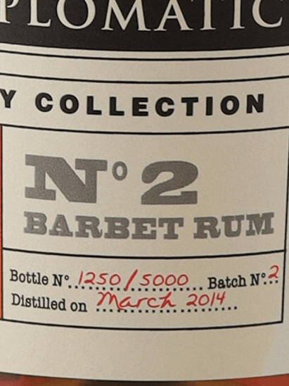 Diplomatico Distillery Collection No.2 Barbet - Bottle Of Japan