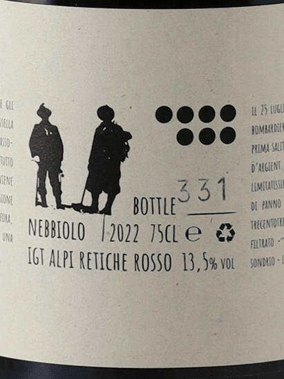 Dislivelli Alpi Retiche Rosso 2022 750ml - Bottle Of Japan