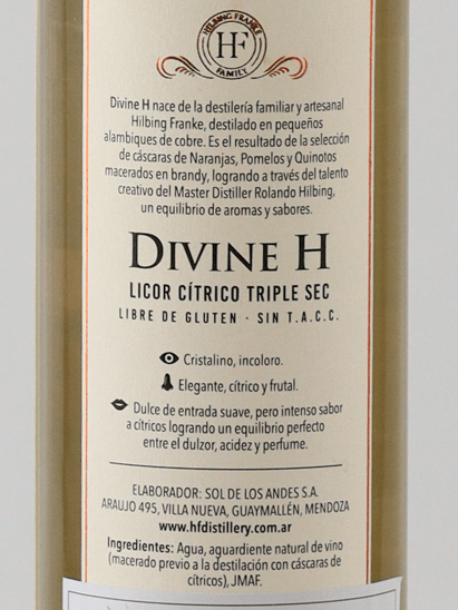 Divine H Triple Sec - Bottle Of Japan