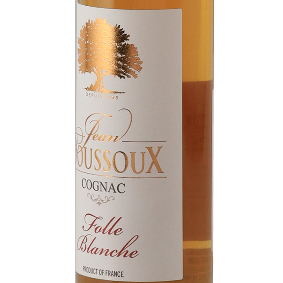 Domaine du Chene Cognac 3 x 200ml Gift Set - folle blanche front label right angle