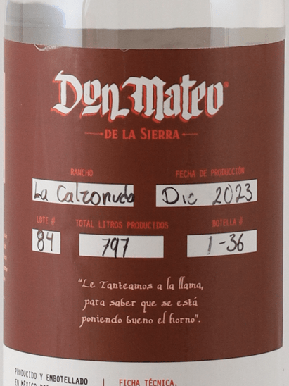 Don Mateo Manso Sauvage - Bottle Of Japan