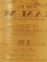 Load image into Gallery viewer, Dram mor Highland Park 18 Year Old 2006 - Bottle Of Japan