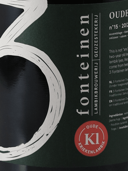 Drie Fonteinen Oude Kriek Lambic 750ml - Bottle Of Japan