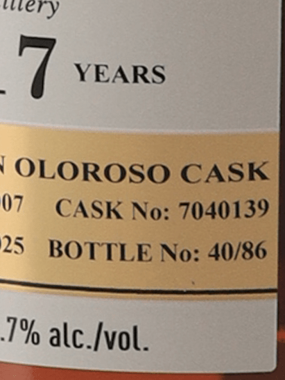 Duncan Taylor Octave Glen Moray 17 Year Old 2007 - Bottle Of Japan