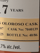 Load image into Gallery viewer, Duncan Taylor Octave Glen Moray 17 Year Old 2007 - Bottle Of Japan