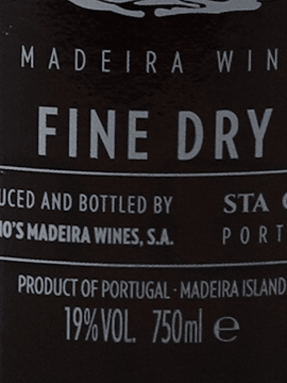 East India Madeira Fine Dry - Bottle Of Japan