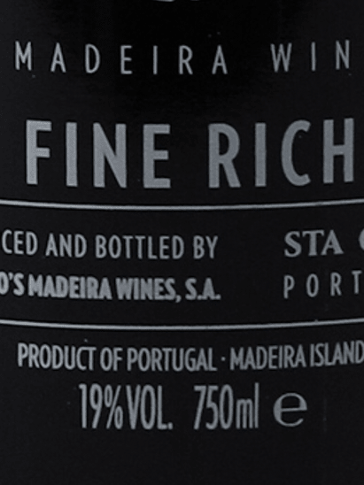 East India Madeira Fine Rich - Bottle Of Japan