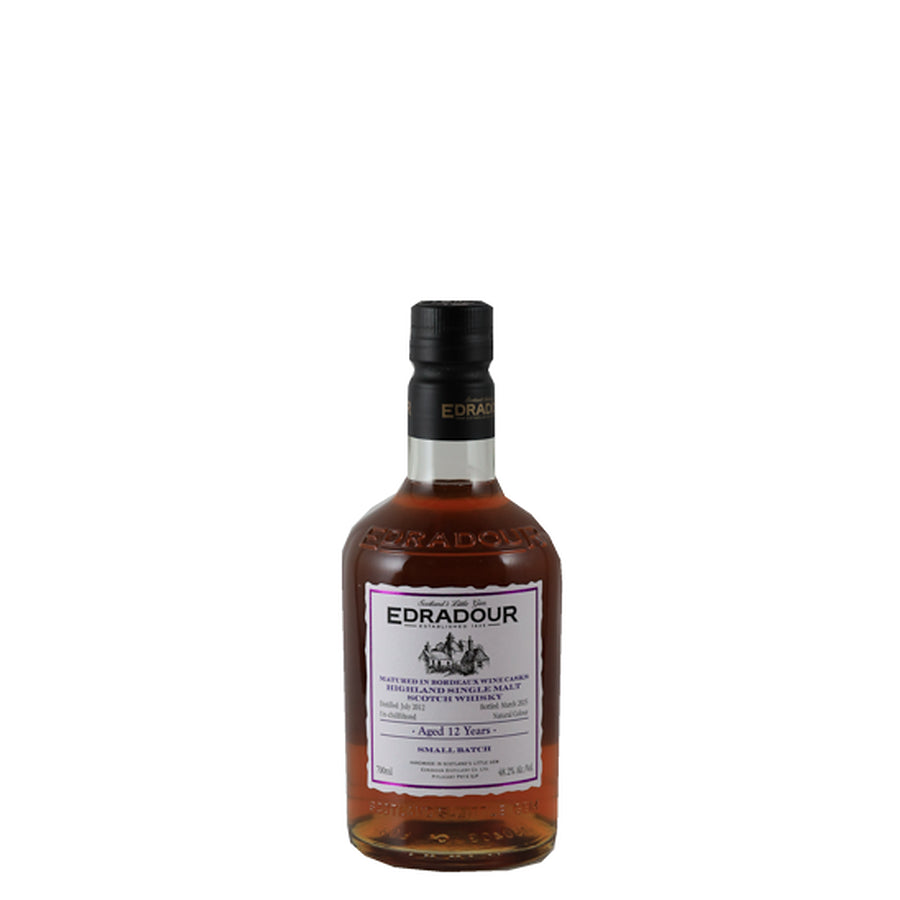 Edradour 12 Year Old 2012 Bordeaux Wine Cask Matured 48.2% - bottle front