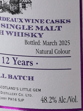 Load image into Gallery viewer, Edradour 12 Year Old 2012 Bordeaux Wine Cask Matured - Bottle Of Japan