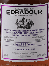 Load image into Gallery viewer, Edradour 12 Year Old 2012 Bordeaux Wine Cask Matured - Bottle Of Japan