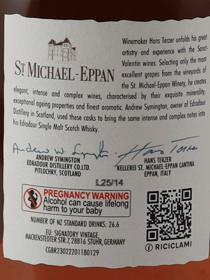 Edradour 12 Year Old 2012 Cabernet Sauvignon Cask - Bottle Of Japan