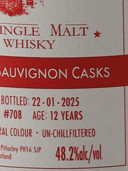Edradour 12 Year Old 2012 Cabernet Sauvignon Cask - Bottle Of Japan