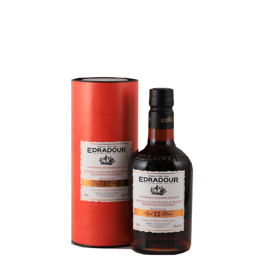 Edradour 12 Year Old 2012 Oloroso Sherry 59% - bottle and tube