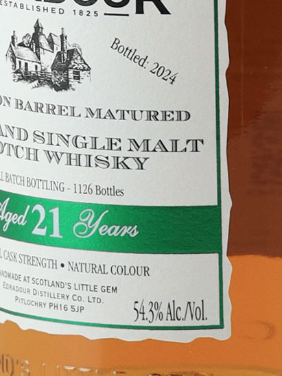 Edradour 21 Year Old 2003 Bourbon Barrel - Bottle Of Japan