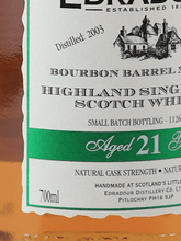Load image into Gallery viewer, Edradour 21 Year Old 2003 Bourbon Barrel - Bottle Of Japan