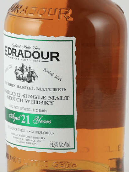 Edradour 21 Year Old 2003 Bourbon Barrel - Bottle Of Japan