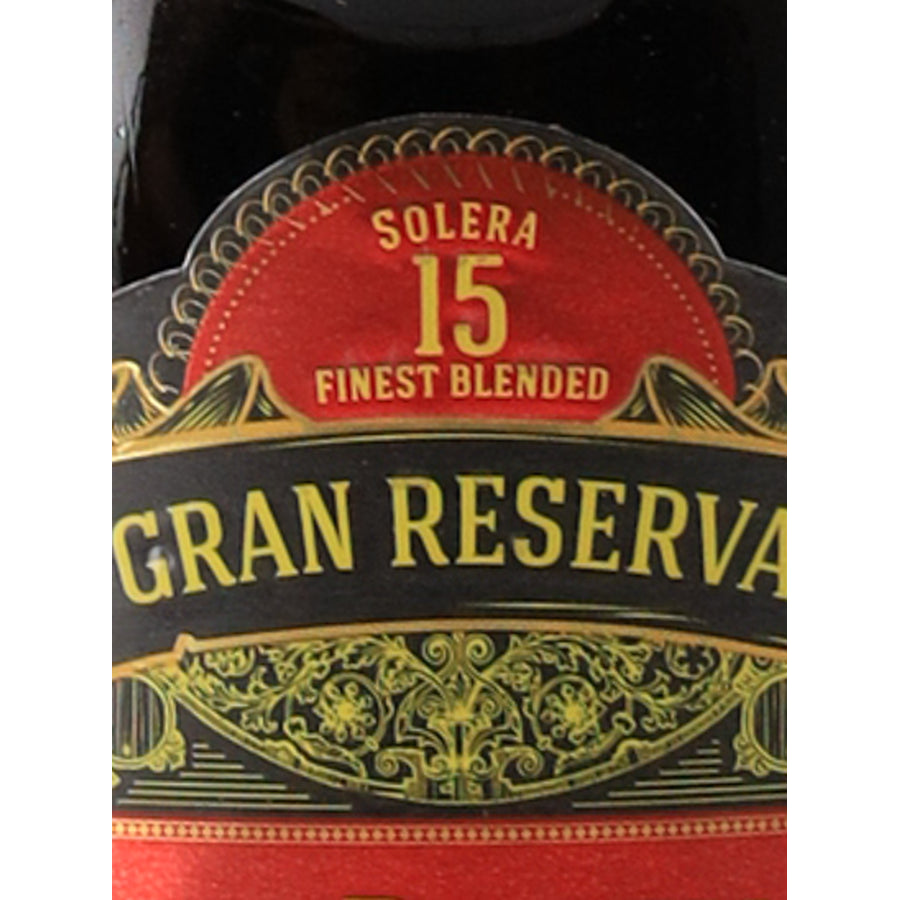 El Ron Prohibido 15 Year Old 700ml - solera 15 label