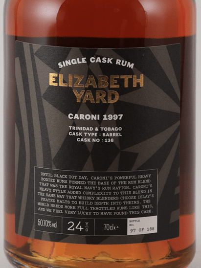 Elizabeth Yard Caroni 24 Year Old 1997 - Bottle Of Japan