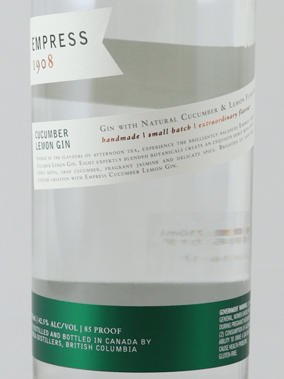 Empress 1908 Cucumber Lemon Gin - Bottle Of Japan