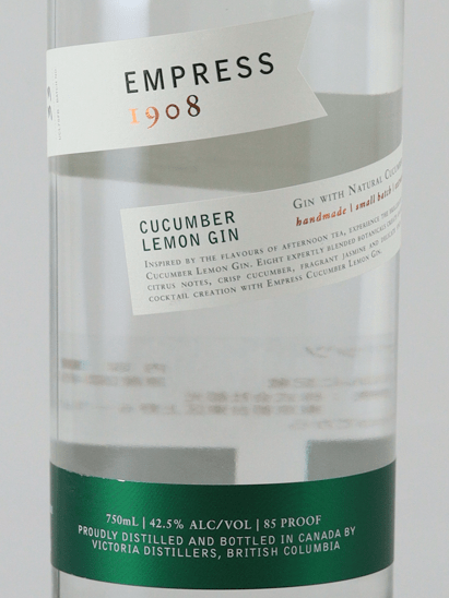 Empress 1908 Cucumber Lemon Gin - Bottle Of Japan