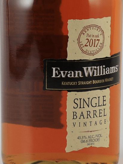 Evan Williams Single Barrel 2017 - Bottle Of Japan