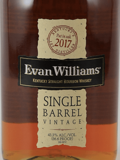 Evan Williams Single Barrel 2017 - Bottle Of Japan