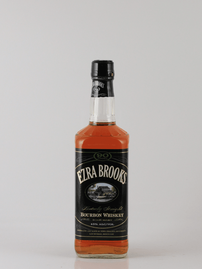 Ezra Brooks Black Old Label - Bottle Of Japan